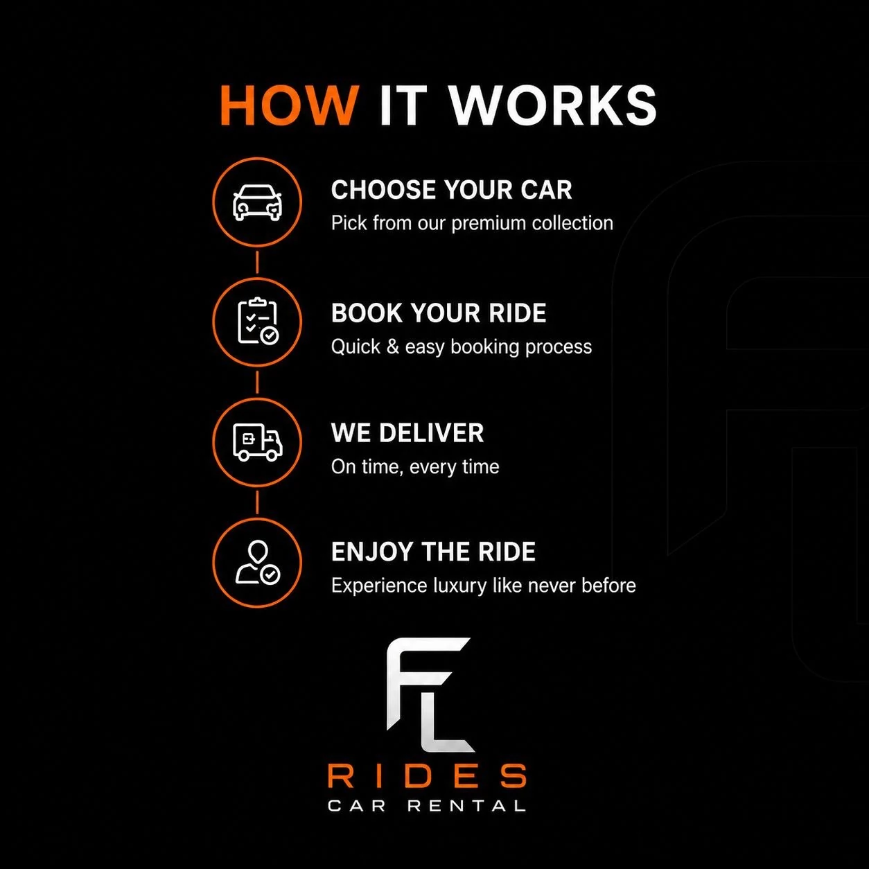 FL Rides Dubai luxury car rental visual
